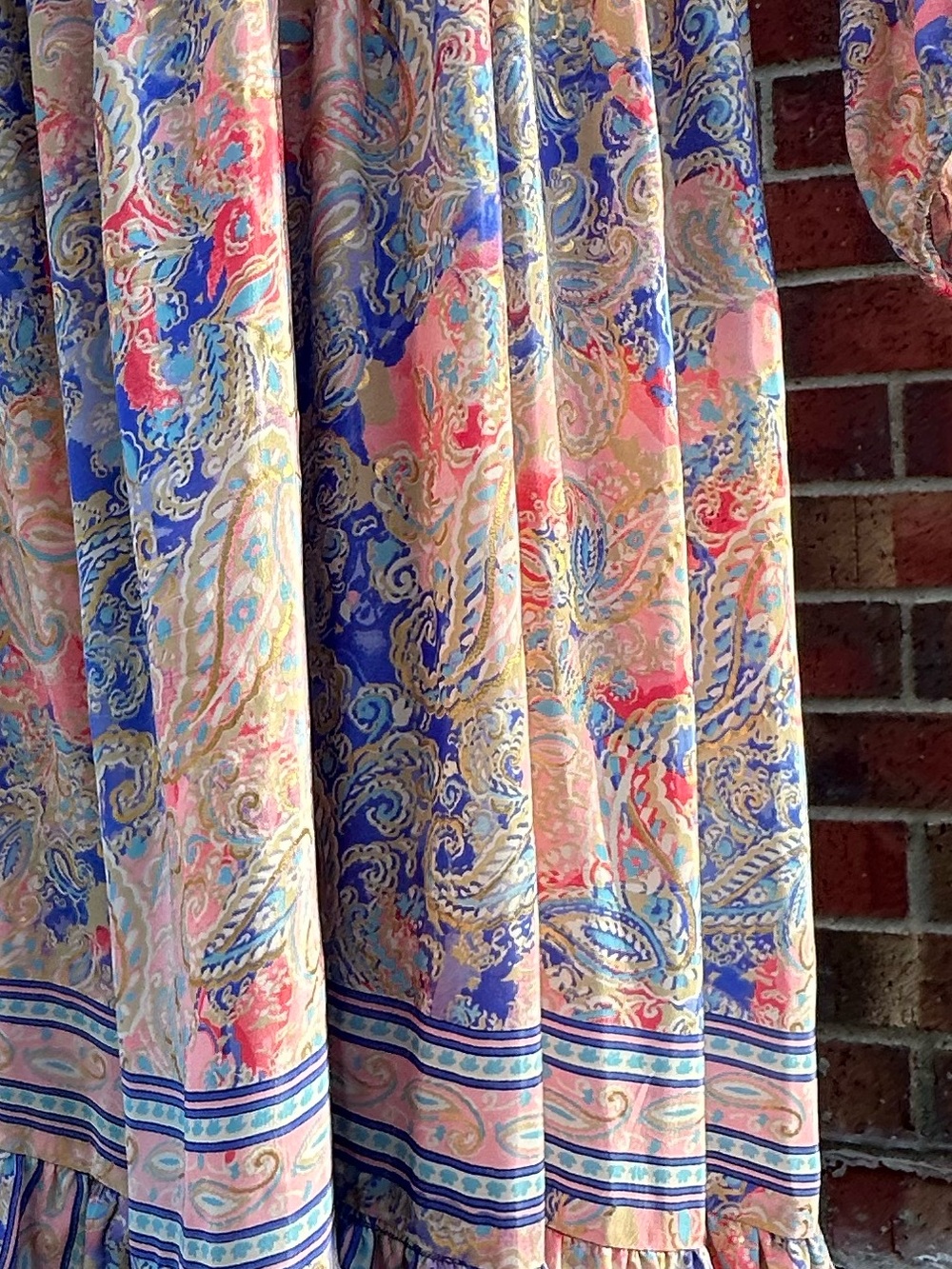 Me 2 Magic Anthropologie BOHO Maxi Ruffles Peasant Cottagecore Romantic Prairie - Picture 13 of 16